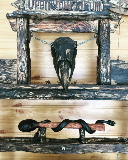 Shamanic rattle the Snake