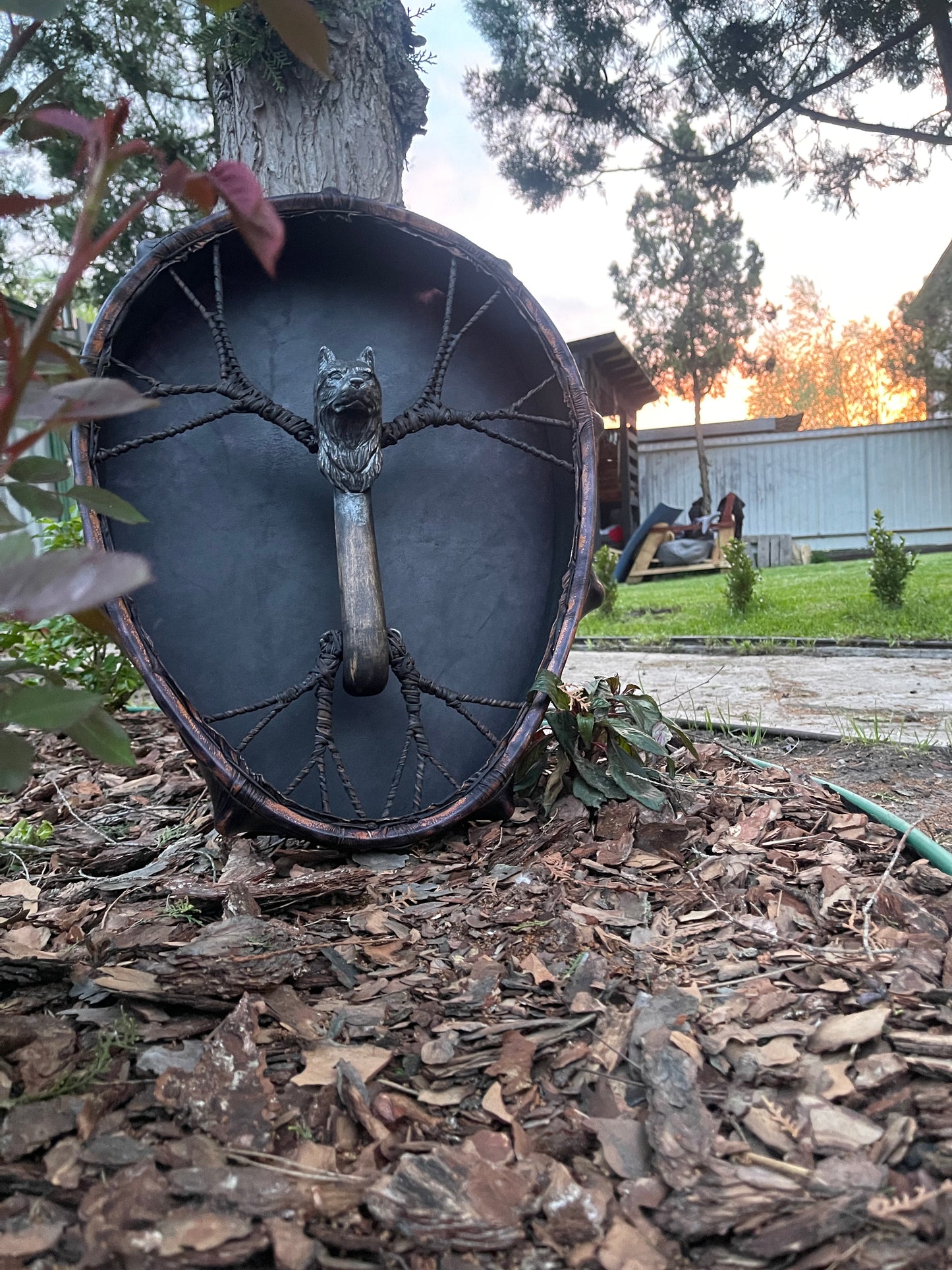 Shaman drum Spirit of the Wolf