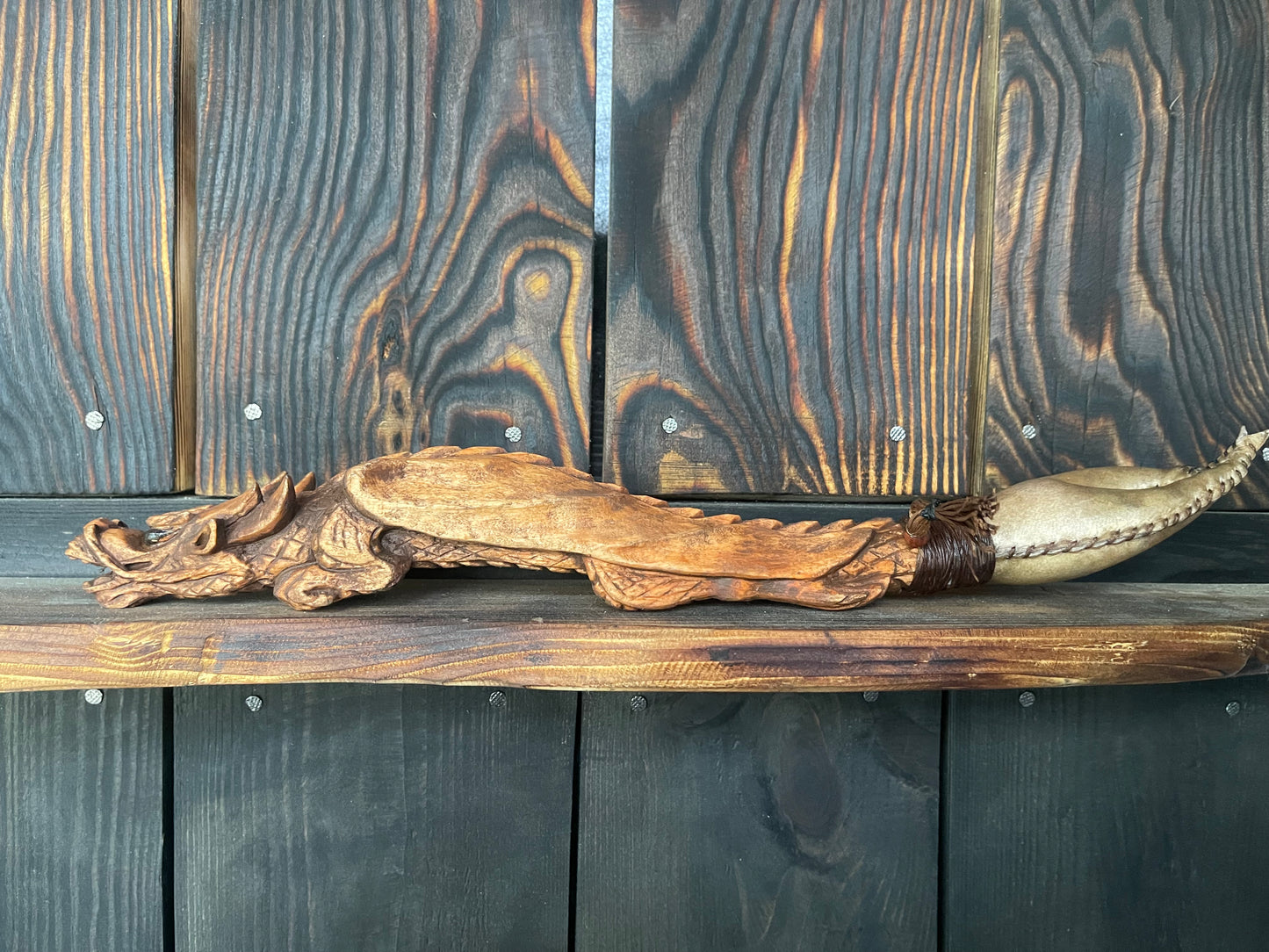 Shamanic rattle the Dragon