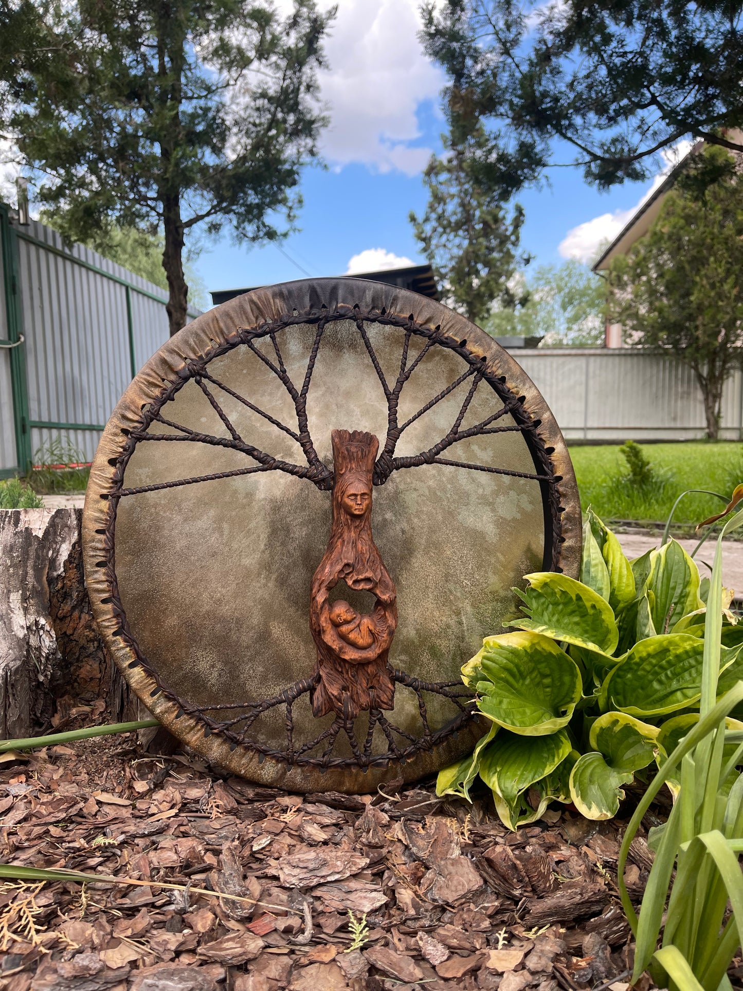 Shaman drum Roda goddess