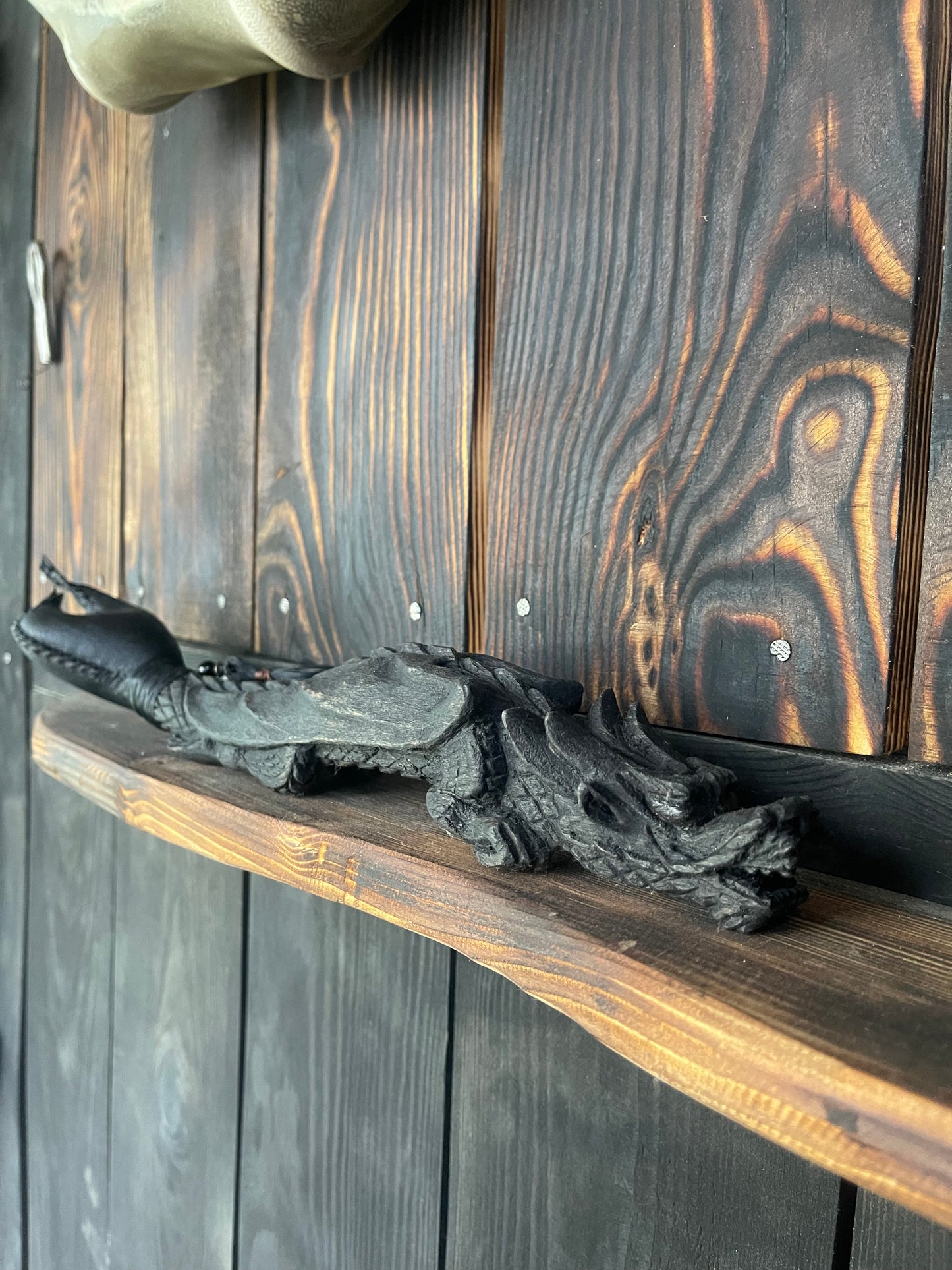 Shamanic rattle the Black Dragon
