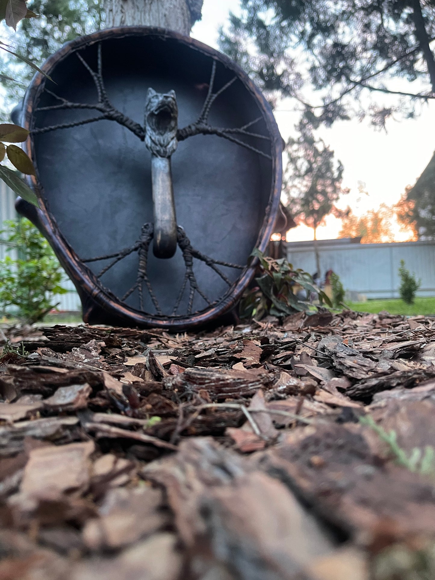 Shaman drum Spirit of the Wolf