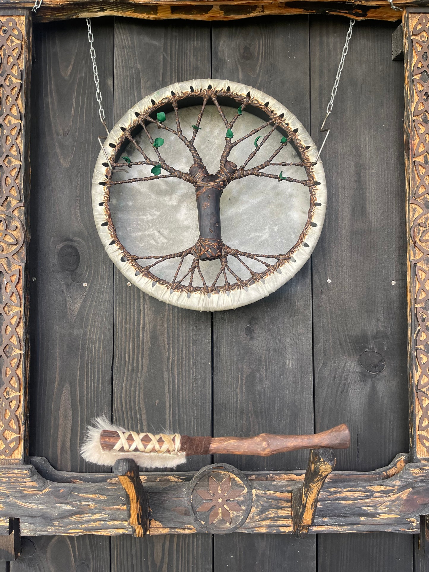 Shaman drum Tree of Life 12'