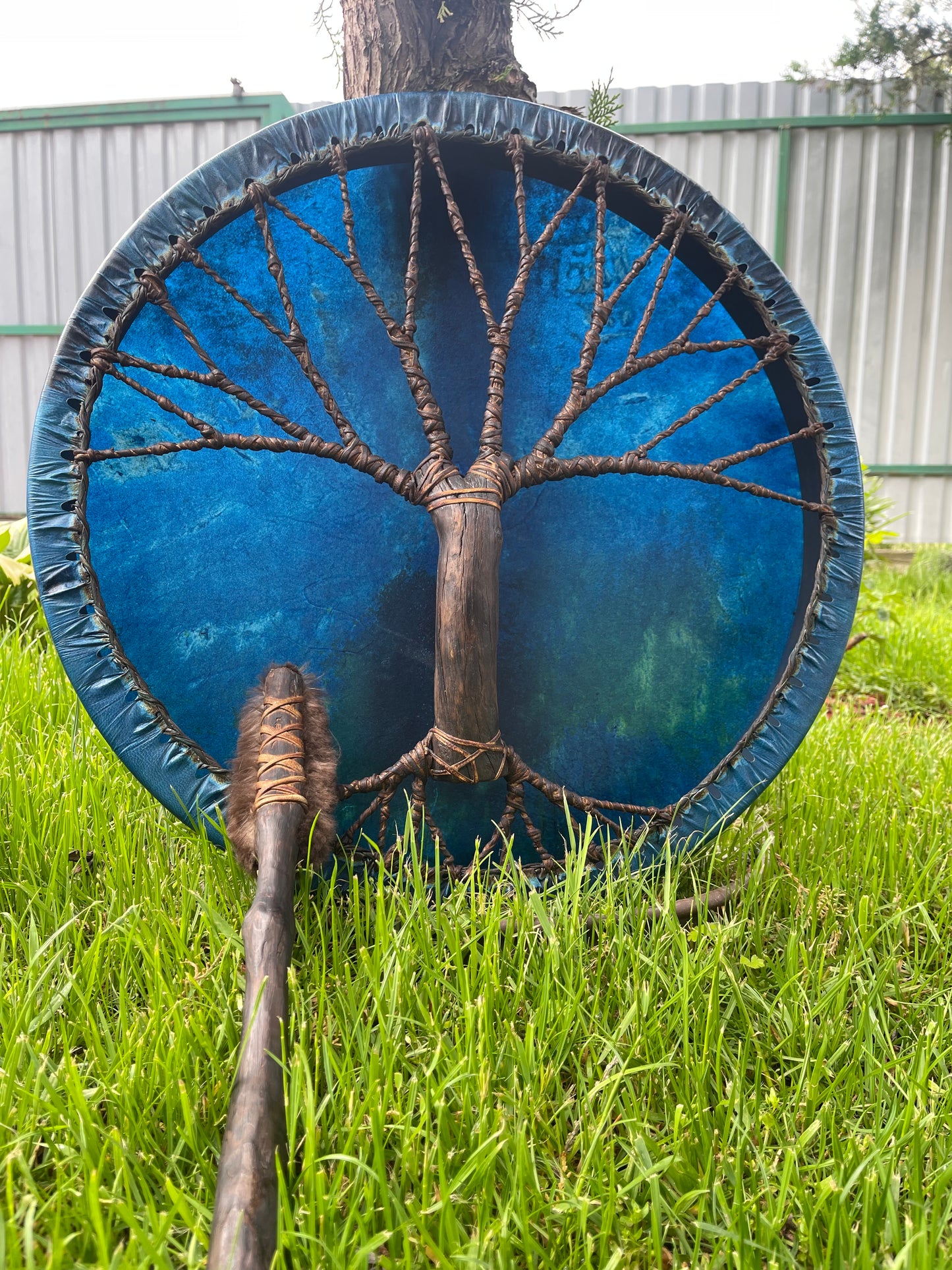 Shaman drum Tree of Life 20' (blue)