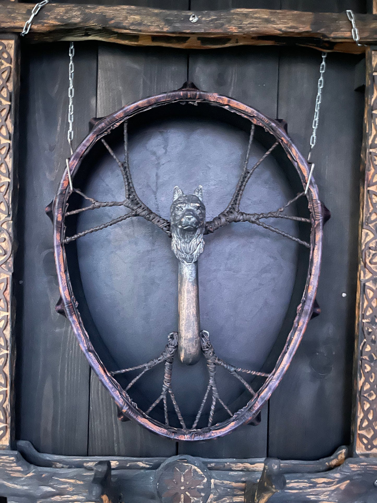 Shaman drum Spirit of the Wolf