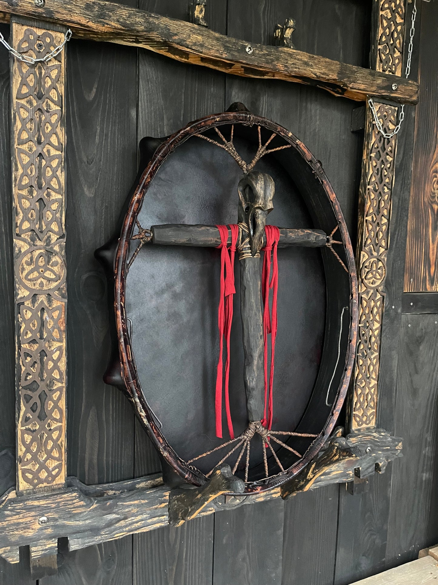 Siberian drum 24/20 Skull of Raven