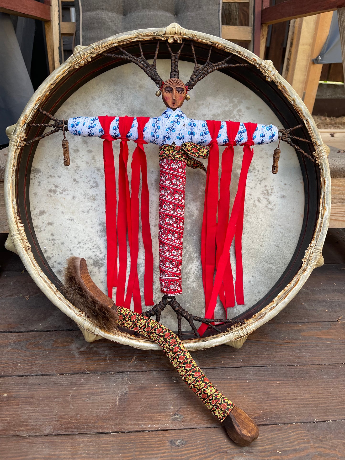 Slavic Shaman drum Bereginya