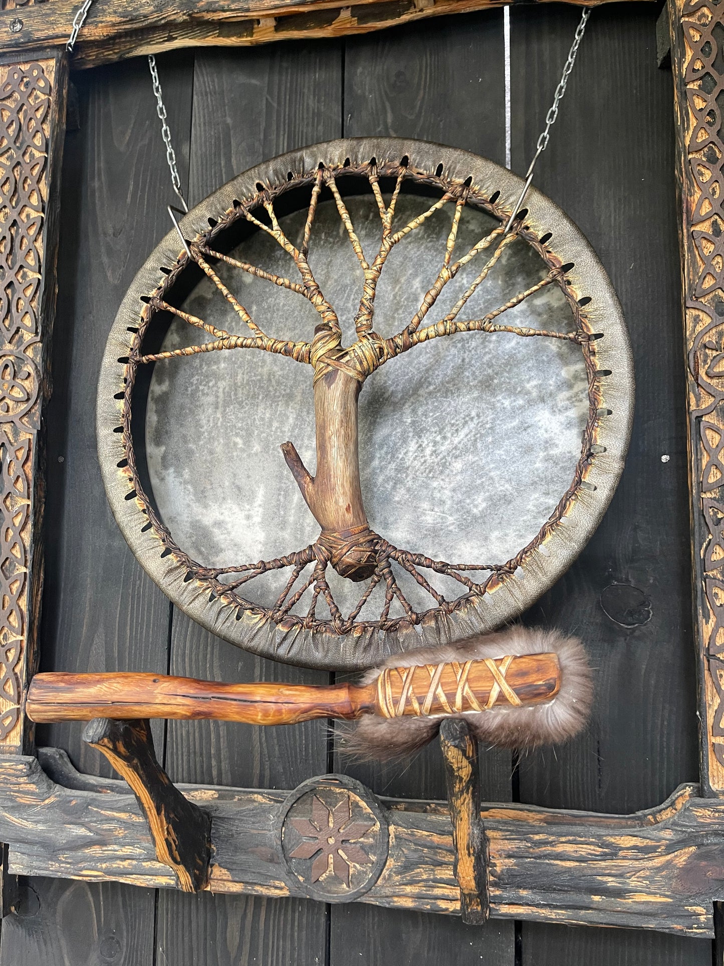 Shaman drum Tree of Life 16’