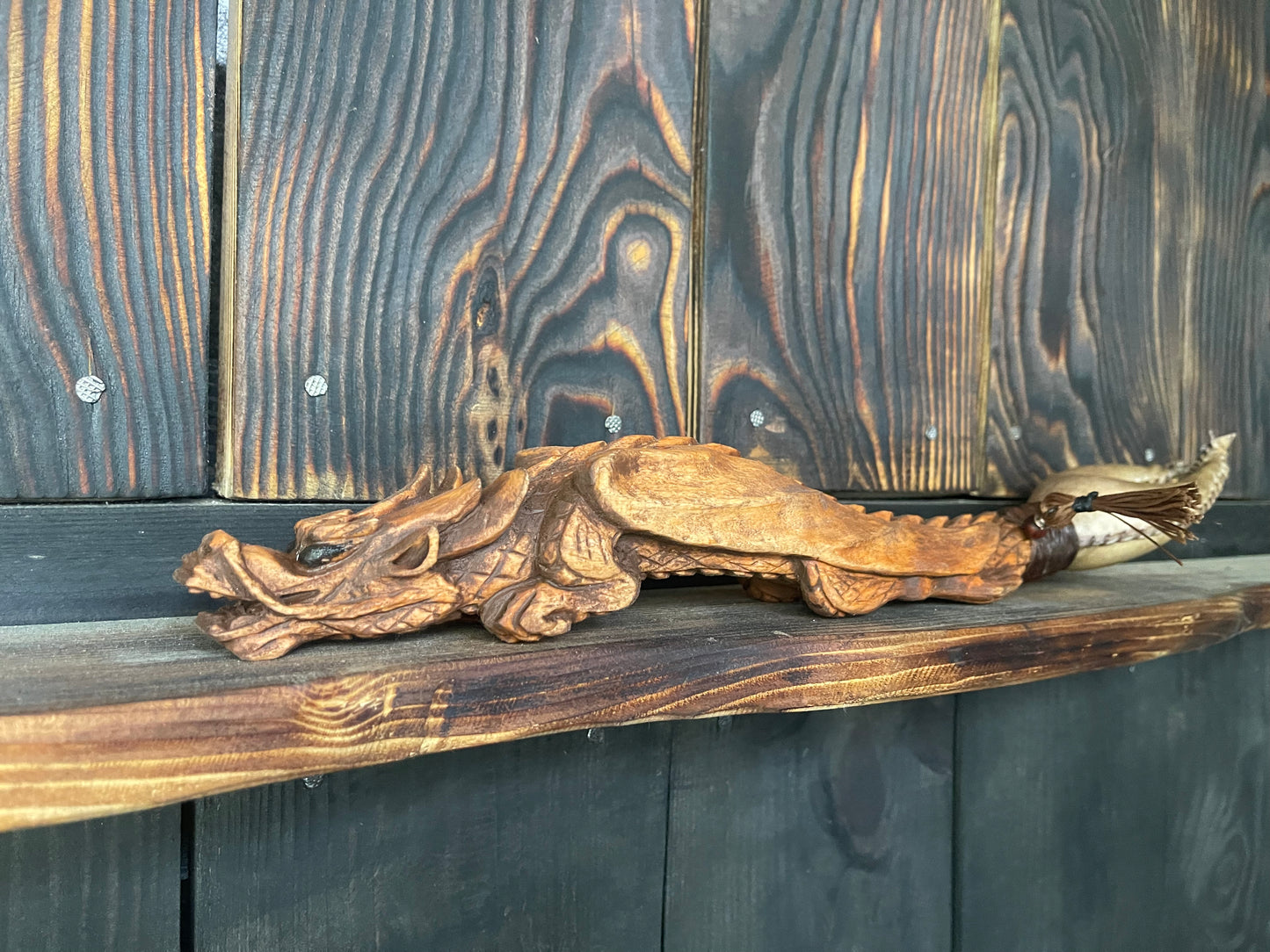 Shamanic rattle the Dragon