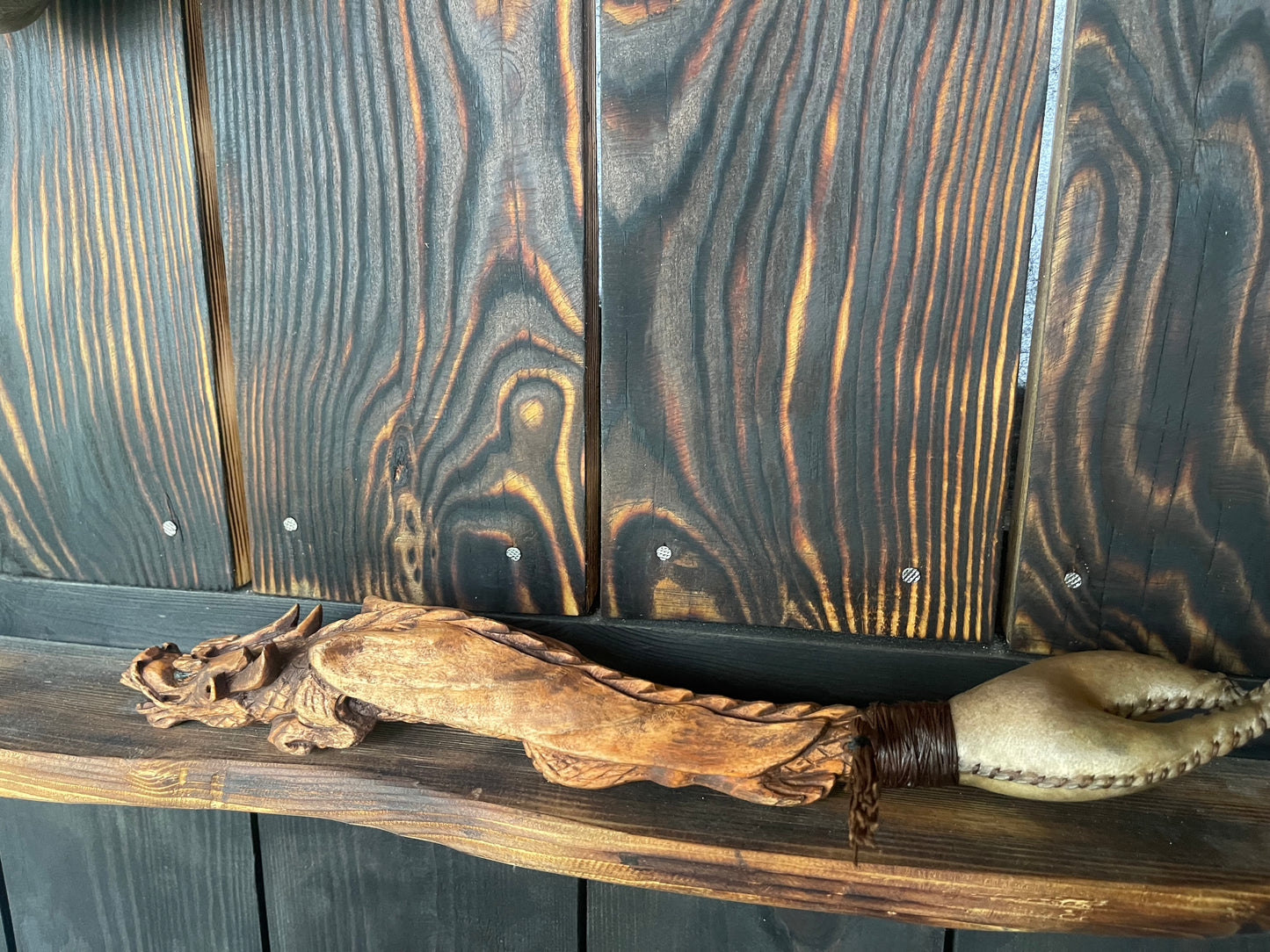 Shamanic rattle the Dragon
