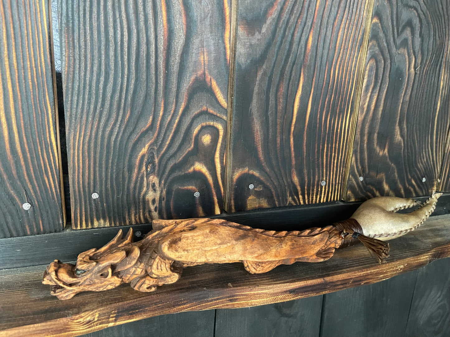 Shamanic rattle the Dragon