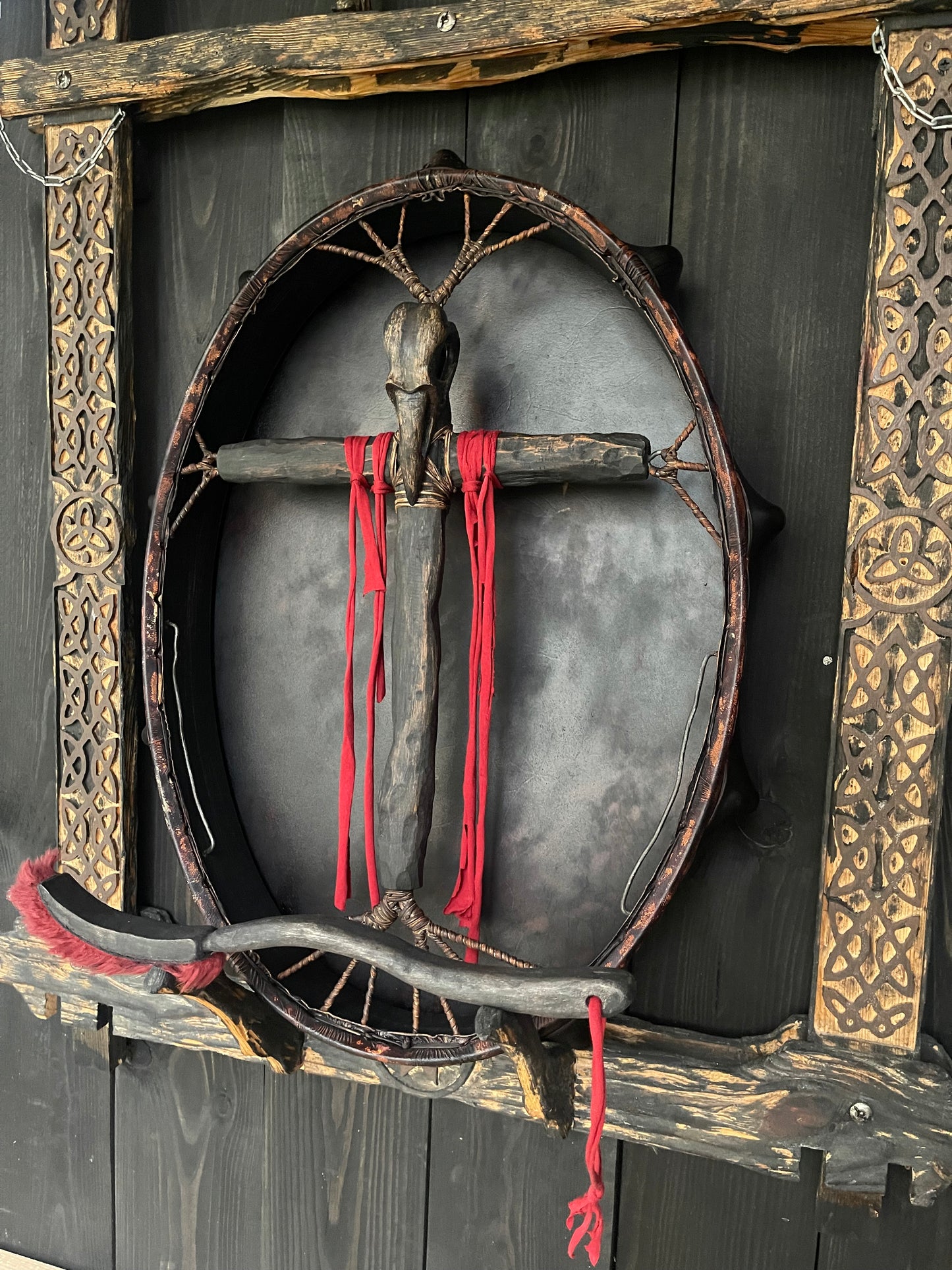 Siberian drum 24/20 Skull of Raven