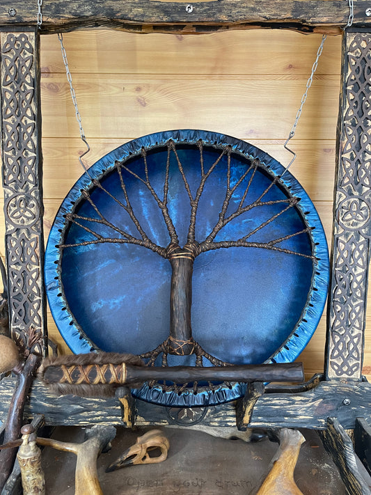Shaman drum Tree of Life 20' (blue)