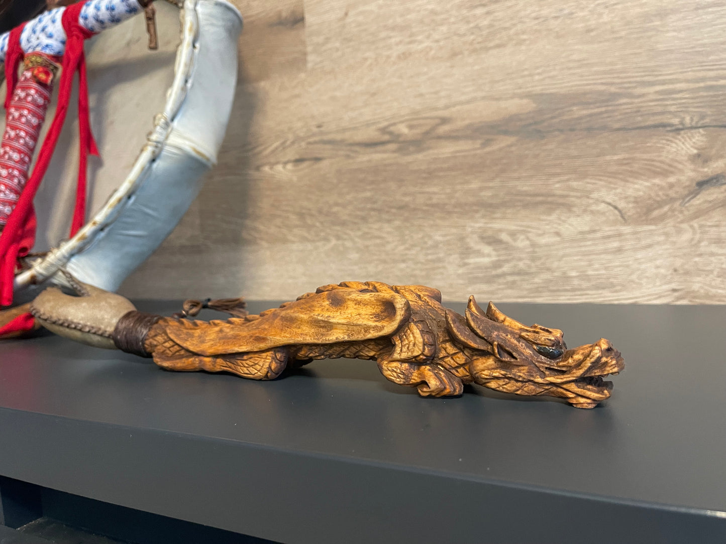 Shamanic rattle the Dragon