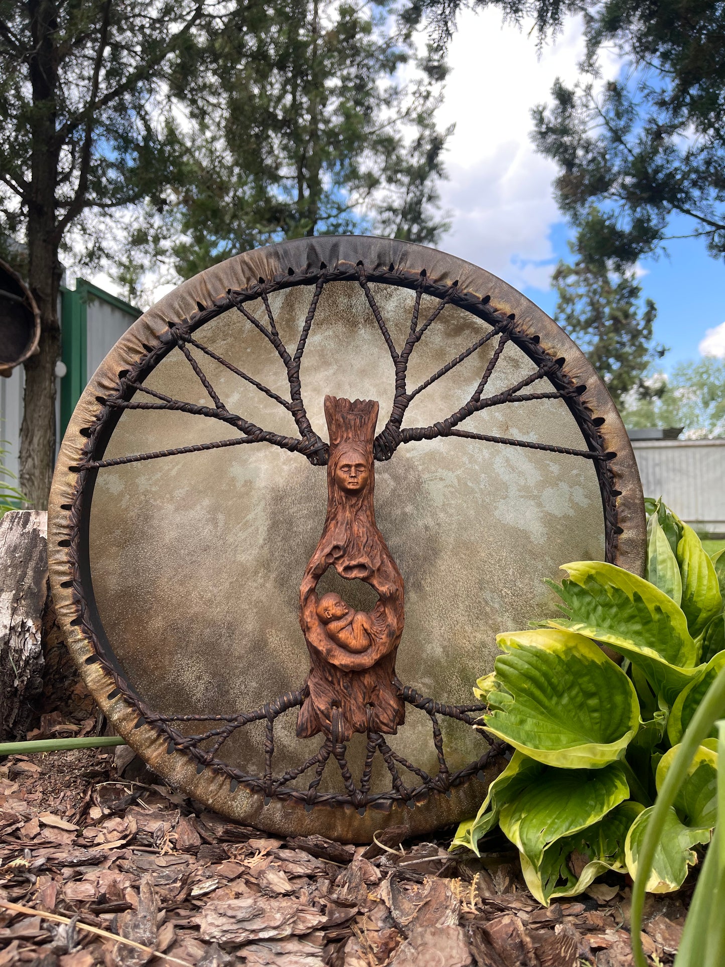Shaman drum Roda goddess