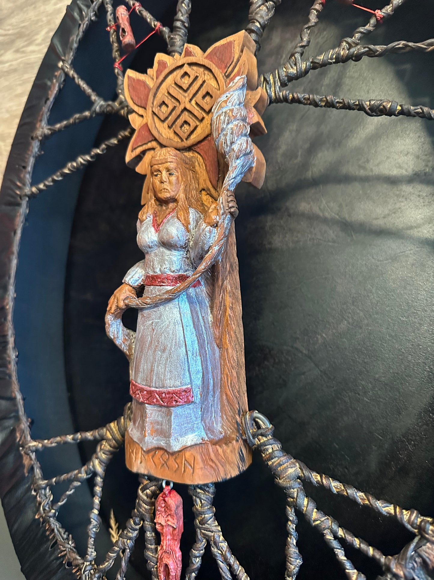 Slavic ancient drum Mokosha