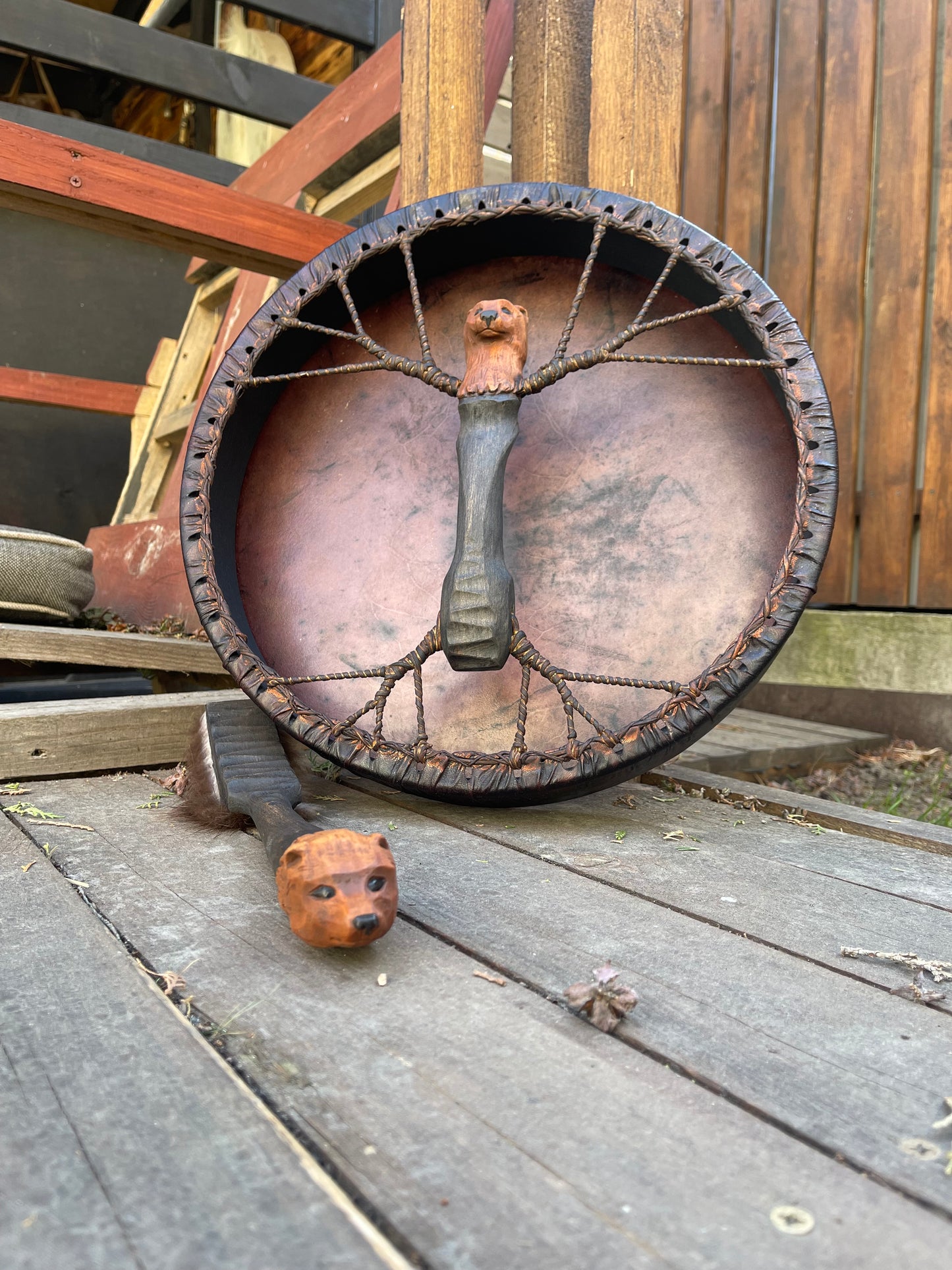 Shaman drum the Bear 16 inches (Black)