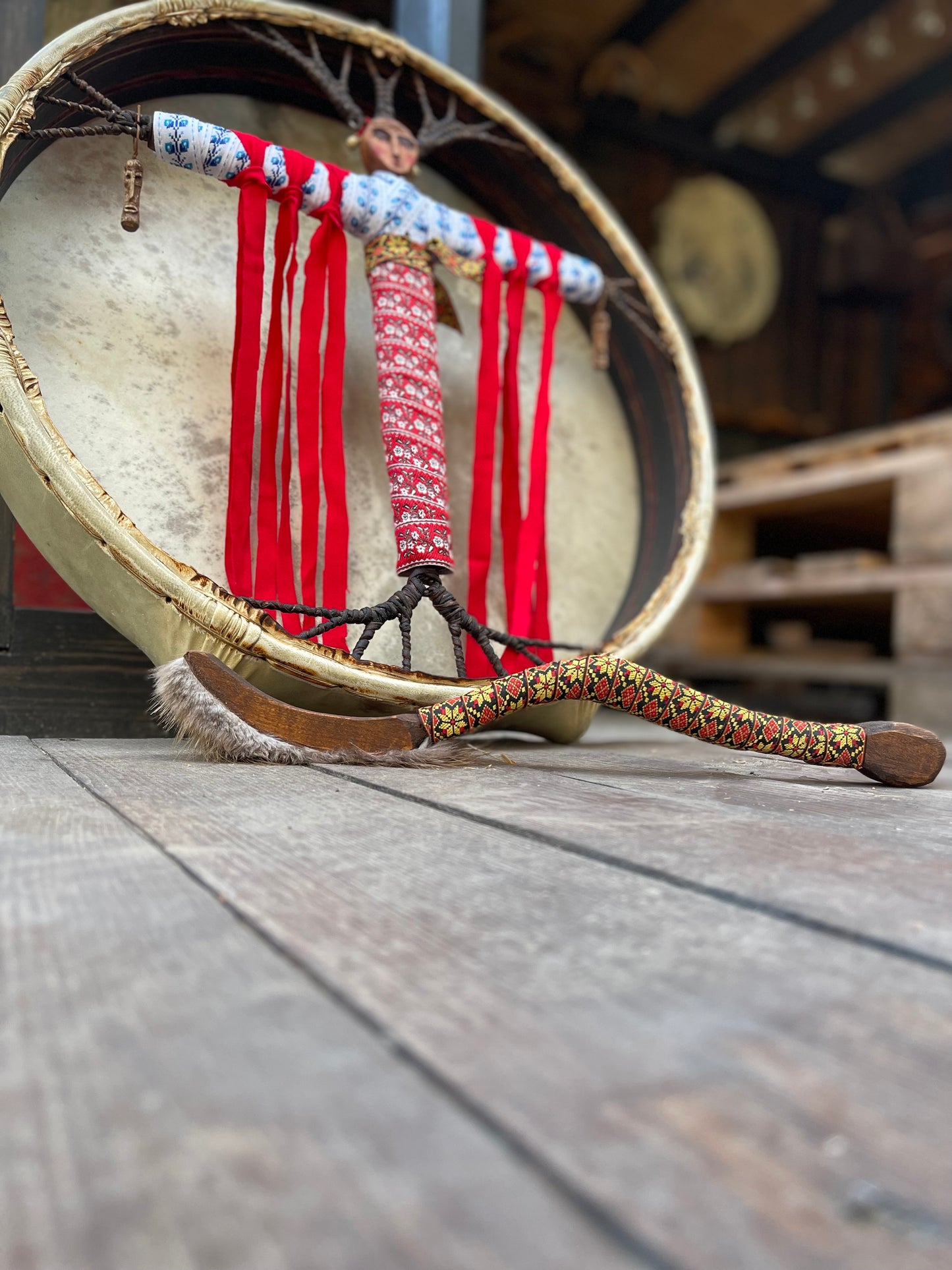 Slavic Shaman drum Bereginya