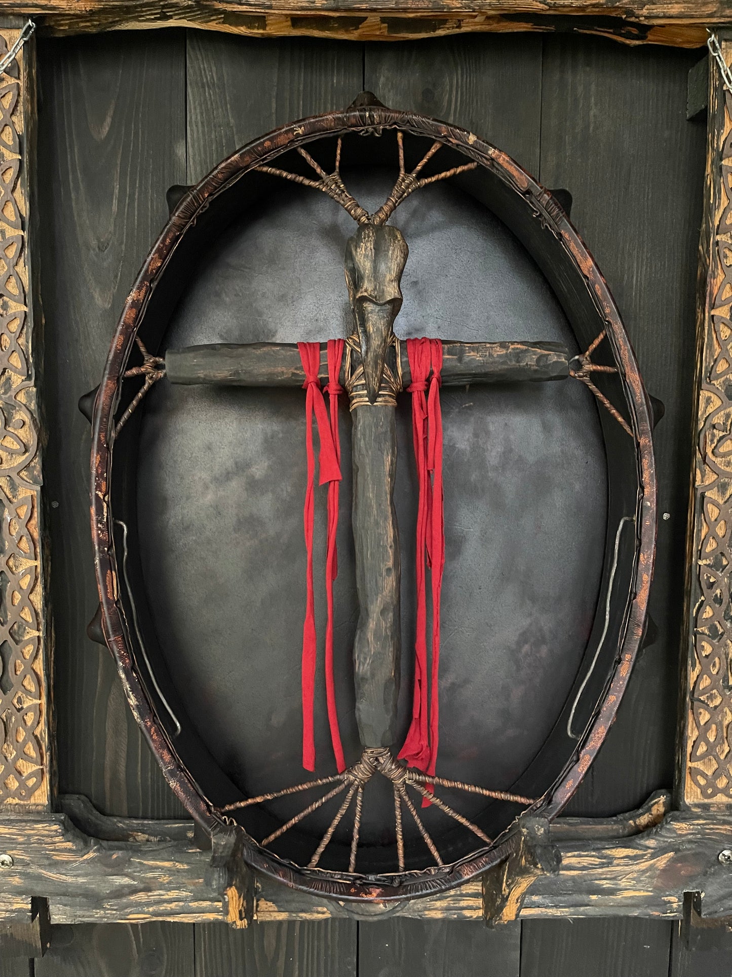 Siberian drum 24/20 Skull of Raven