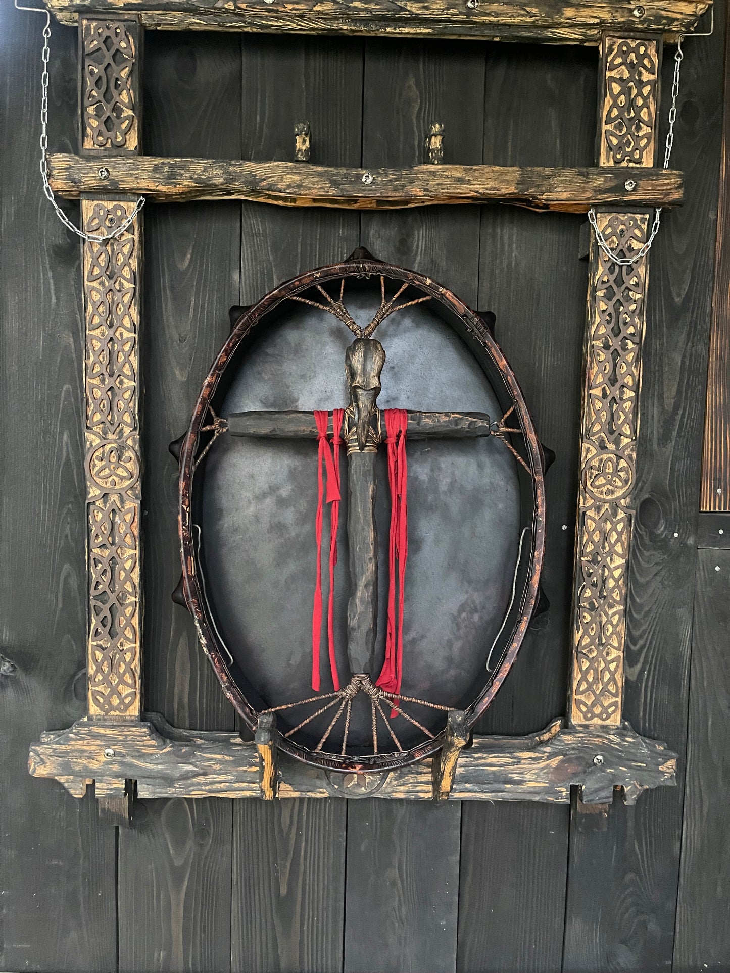 Siberian drum 24/20 Skull of Raven