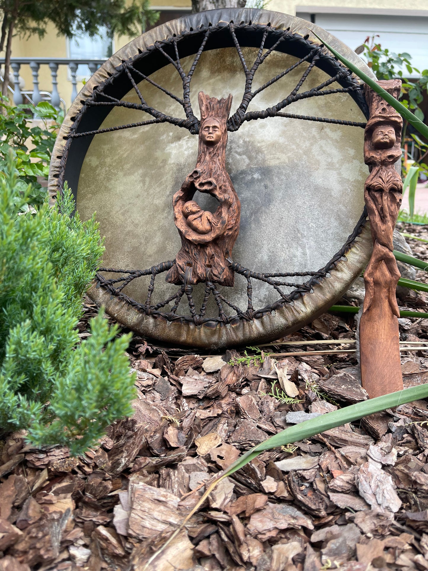 Shaman drum Roda goddess
