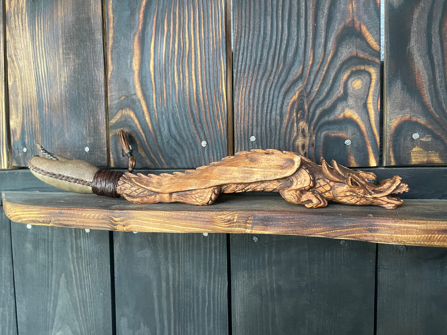 Shamanic rattle the Dragon