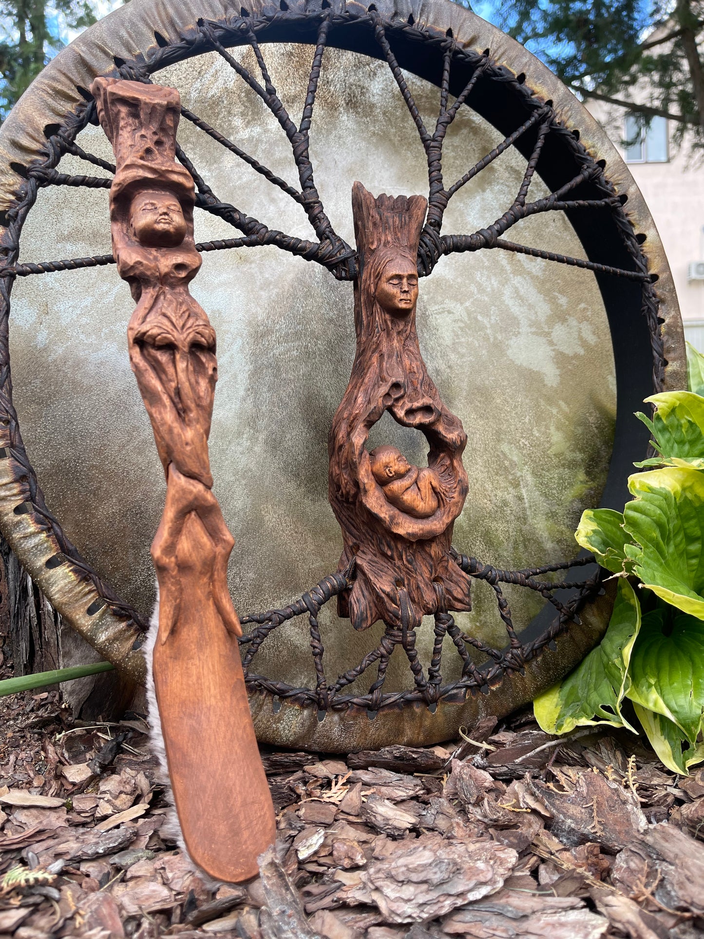 Shaman drum Roda goddess