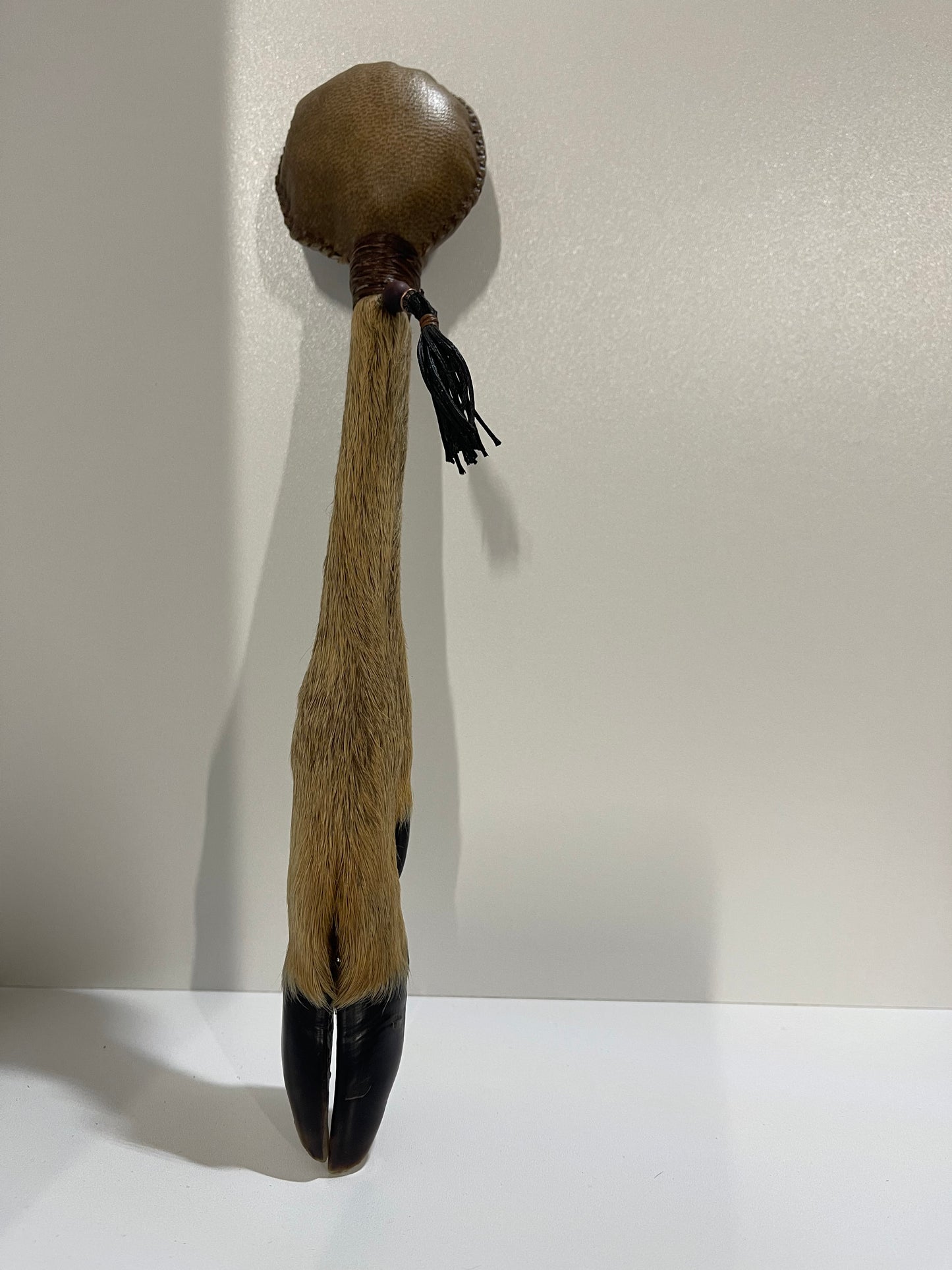Shamanic rattle Roe deer leg