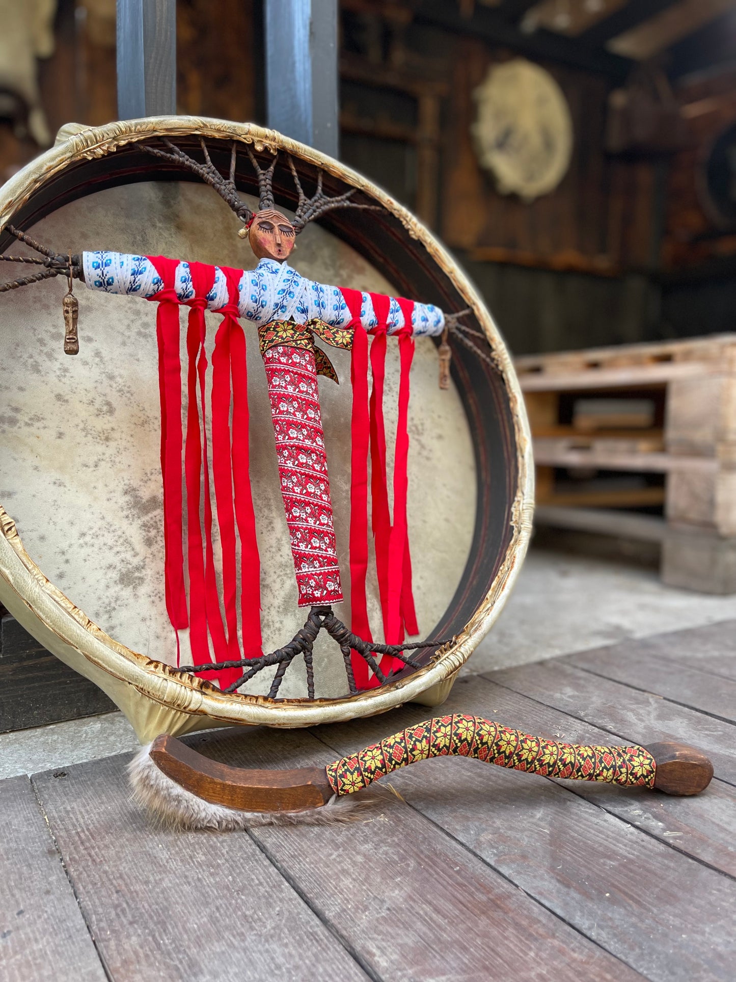 Slavic Shaman drum Bereginya
