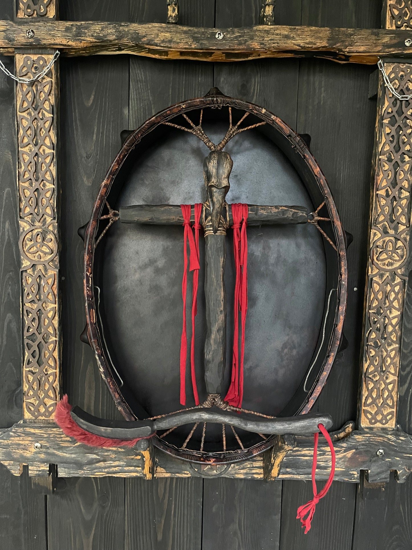 Siberian drum 24/20 Skull of Raven