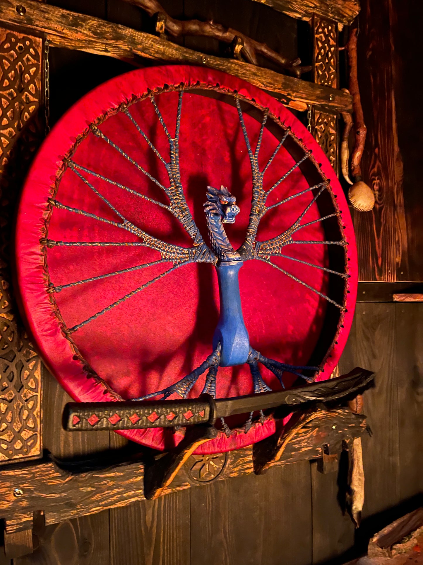 Shaman drum Blue Dragon