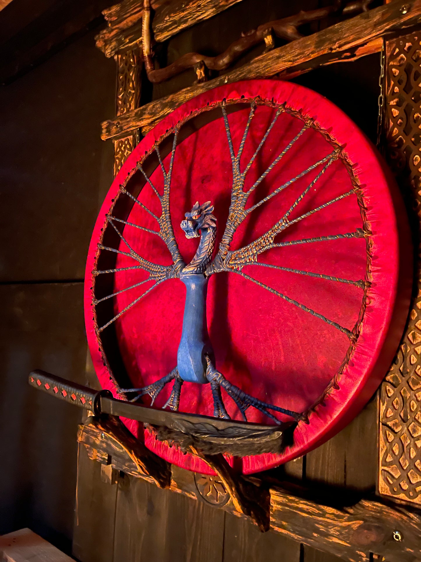 Shaman drum Blue Dragon