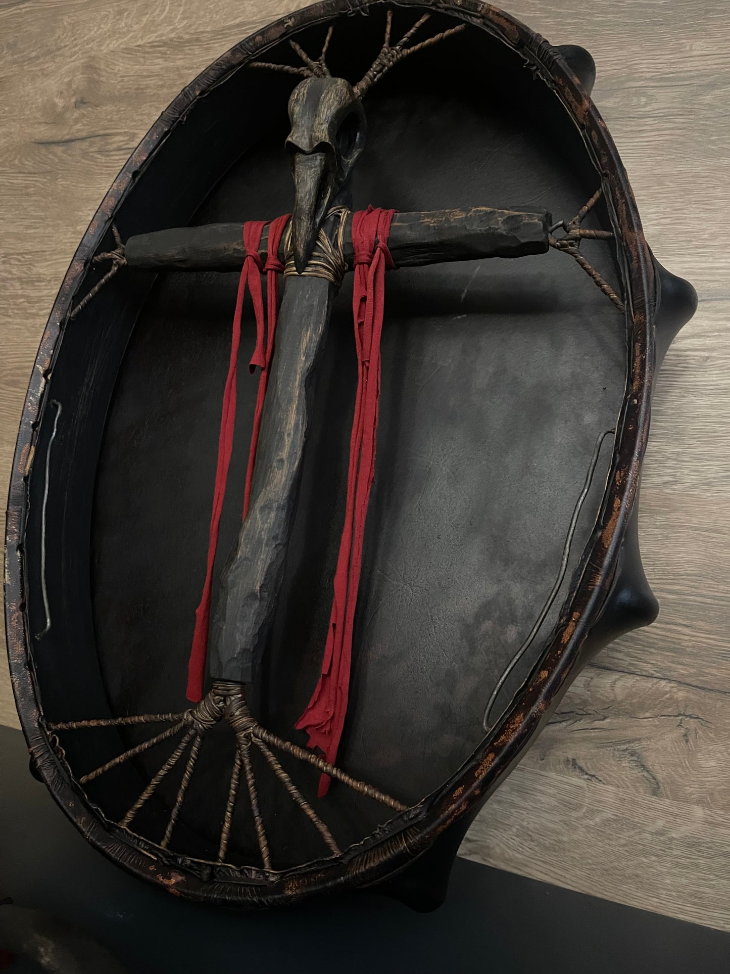 Siberian drum 24/20 Skull of Raven