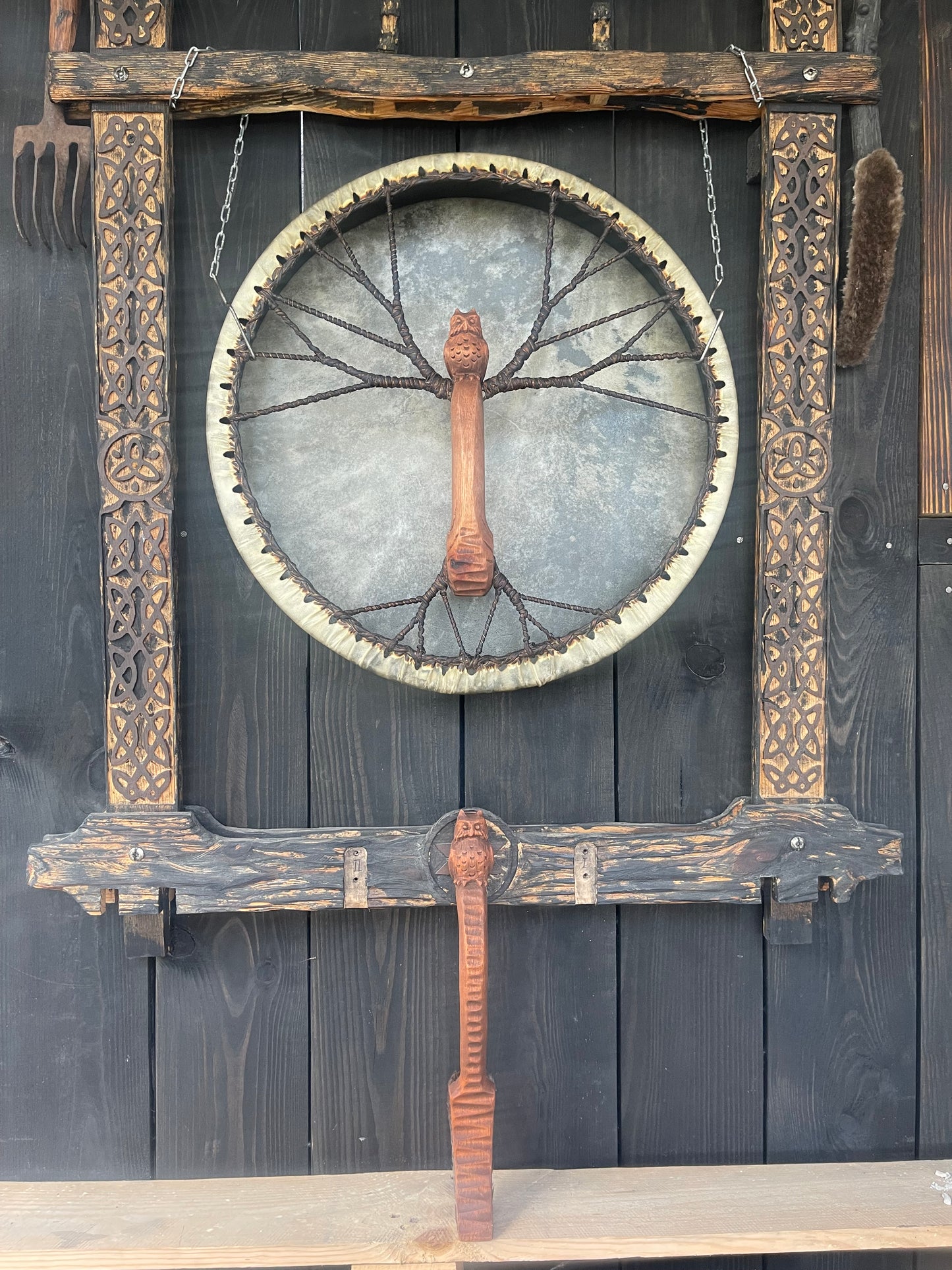 Shaman drum Owl