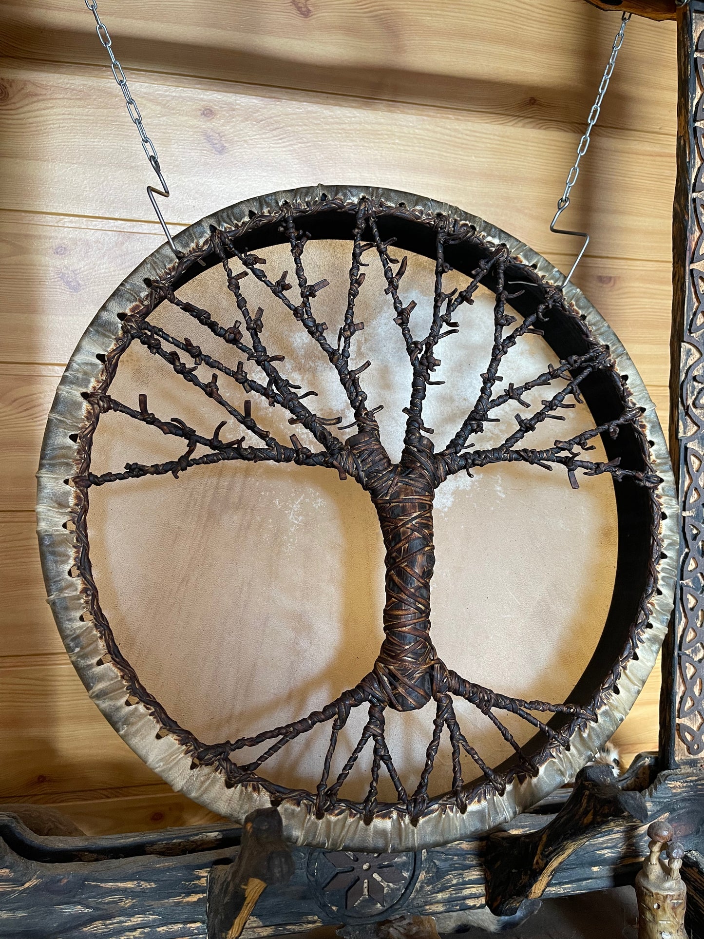 Shaman drum Tree of Life 18’
