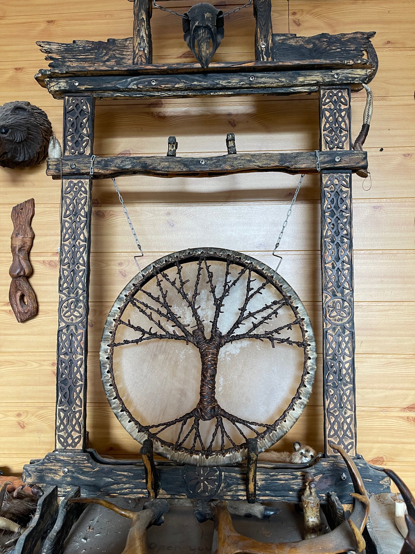 Shaman drum Tree of Life 18’