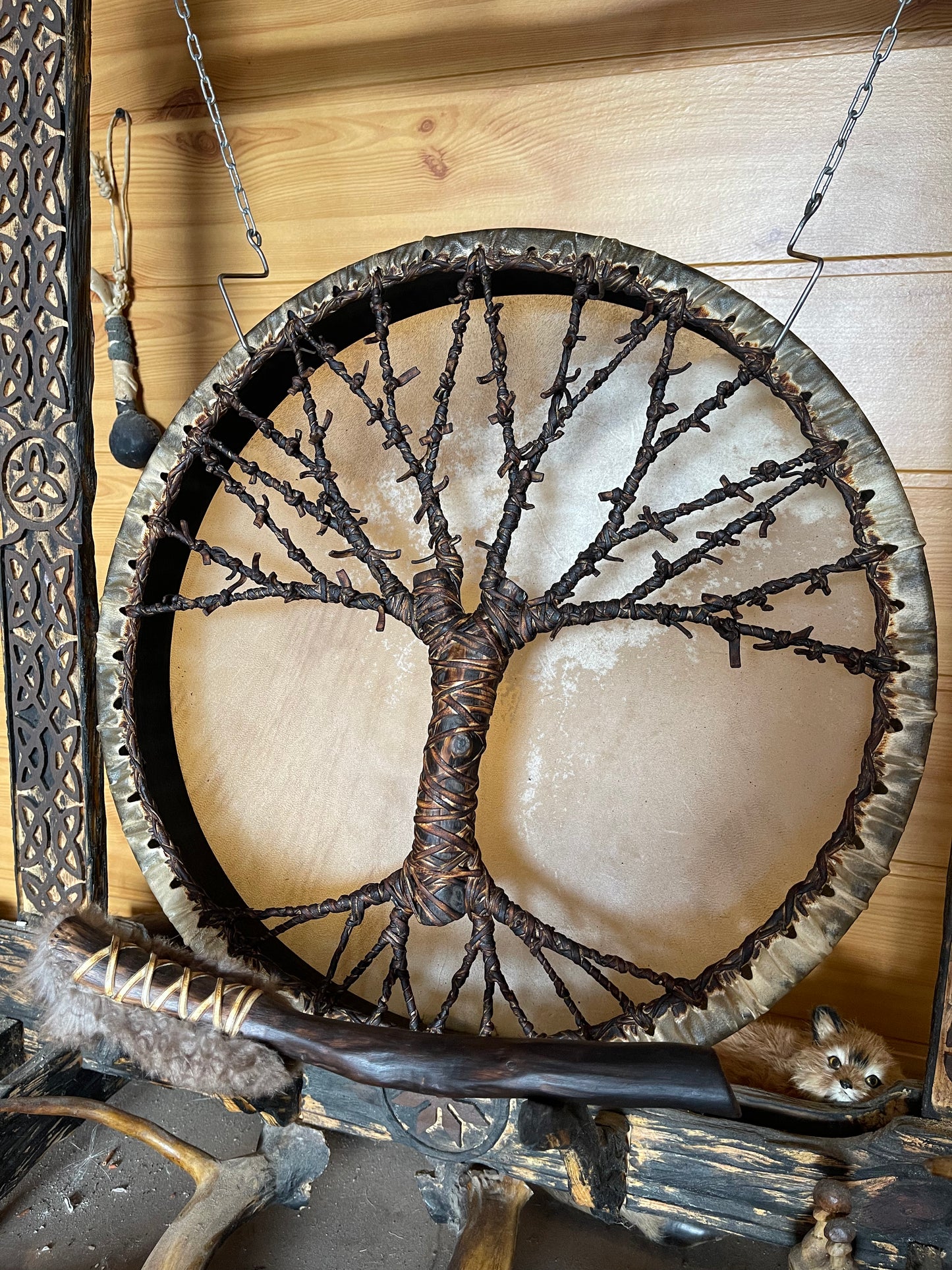 Shaman drum Tree of Life 18’
