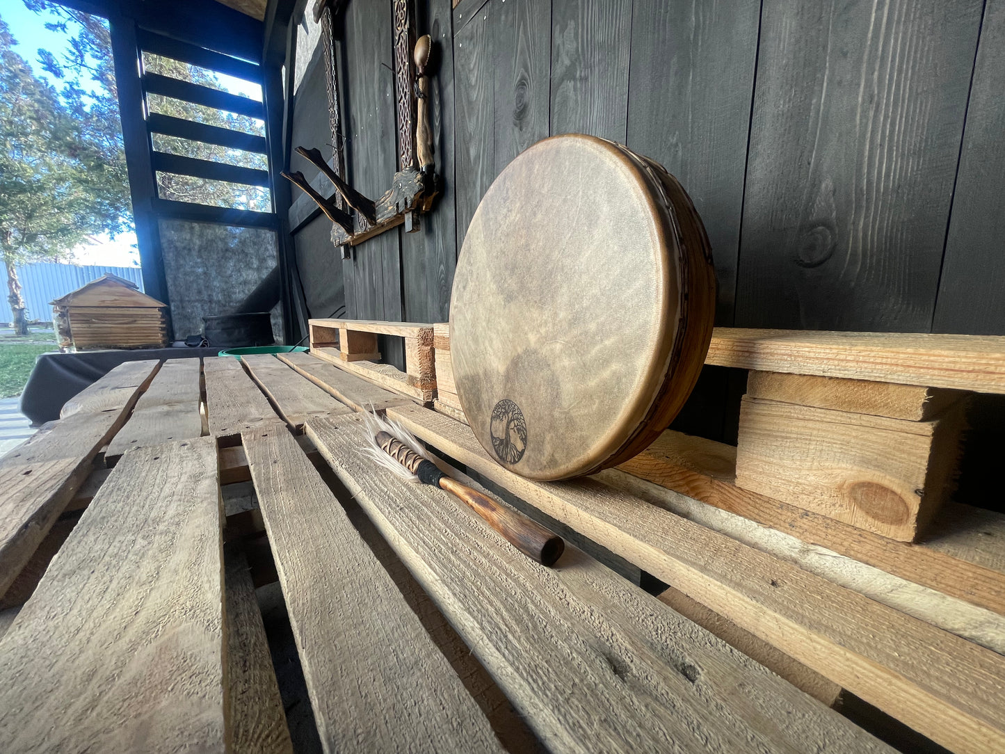 Shaman drum Tree of Life 12'