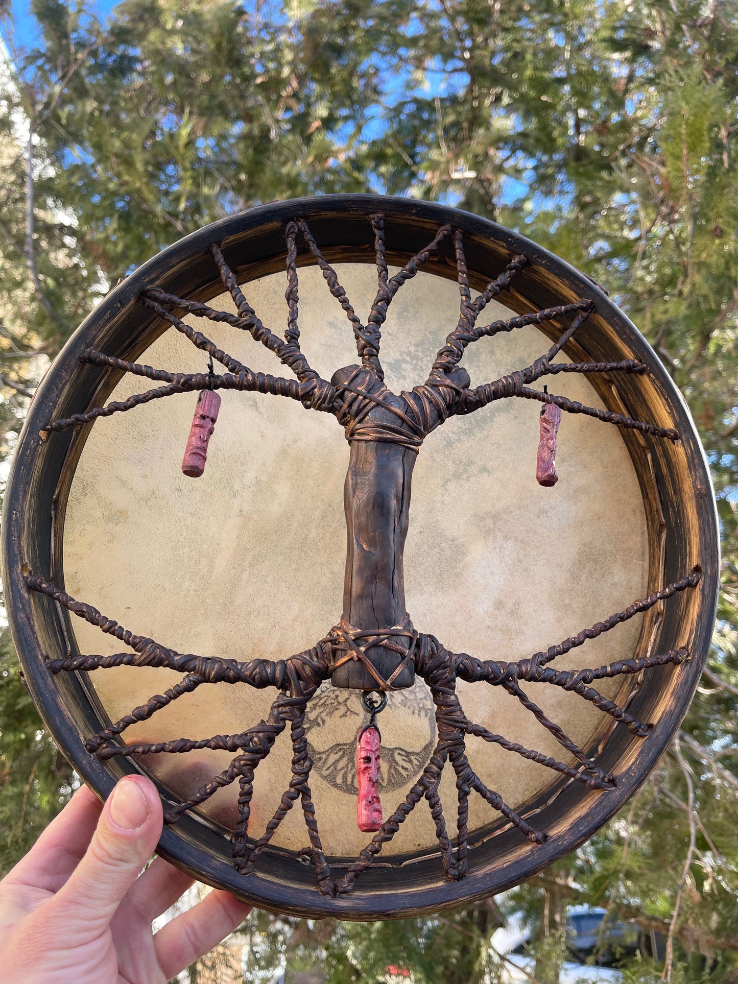 Shaman drum Tree of Life 12'