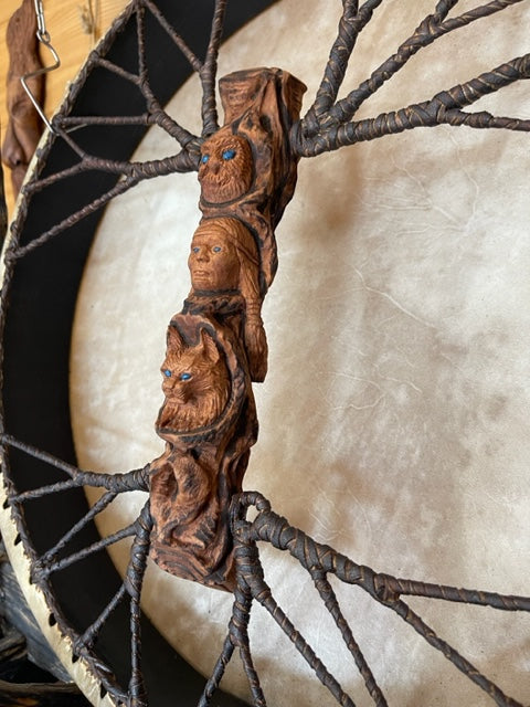 Shaman drum Lady of the mask