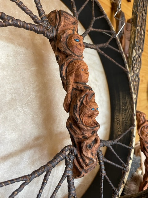 Shaman drum Lady of the mask