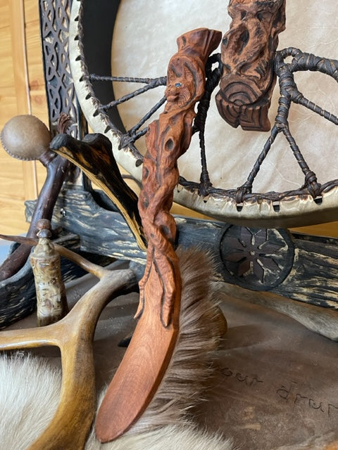 Shaman drum Lady of the mask