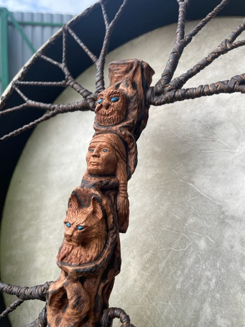 Shaman drum Lady of the mask