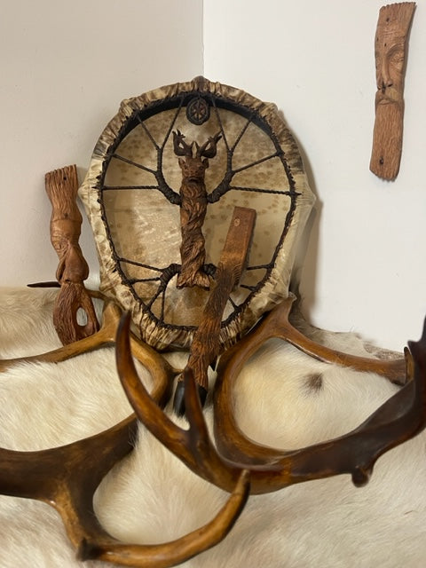Shaman drum Deer