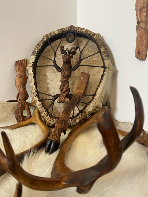 Shaman drum Deer