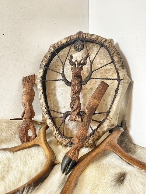 Shaman drum Deer