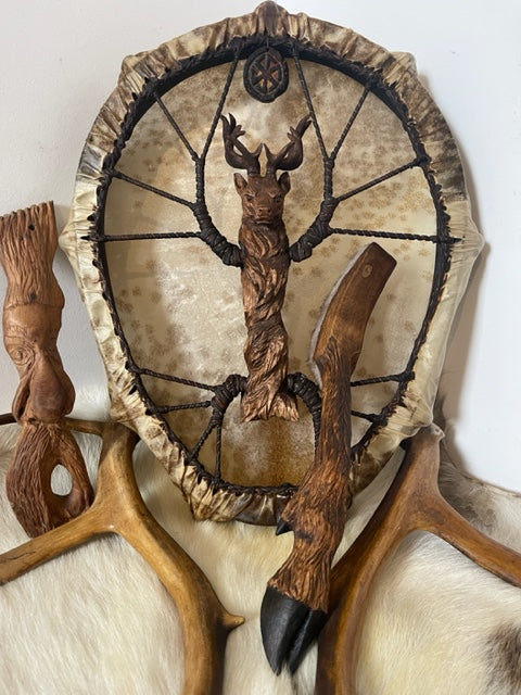 Shaman drum Deer