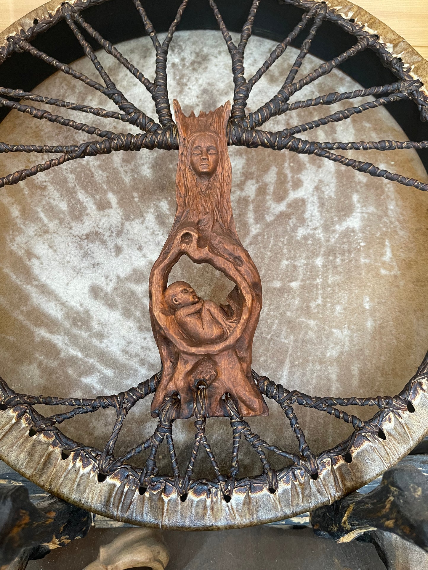 Shaman drum Roda goddess