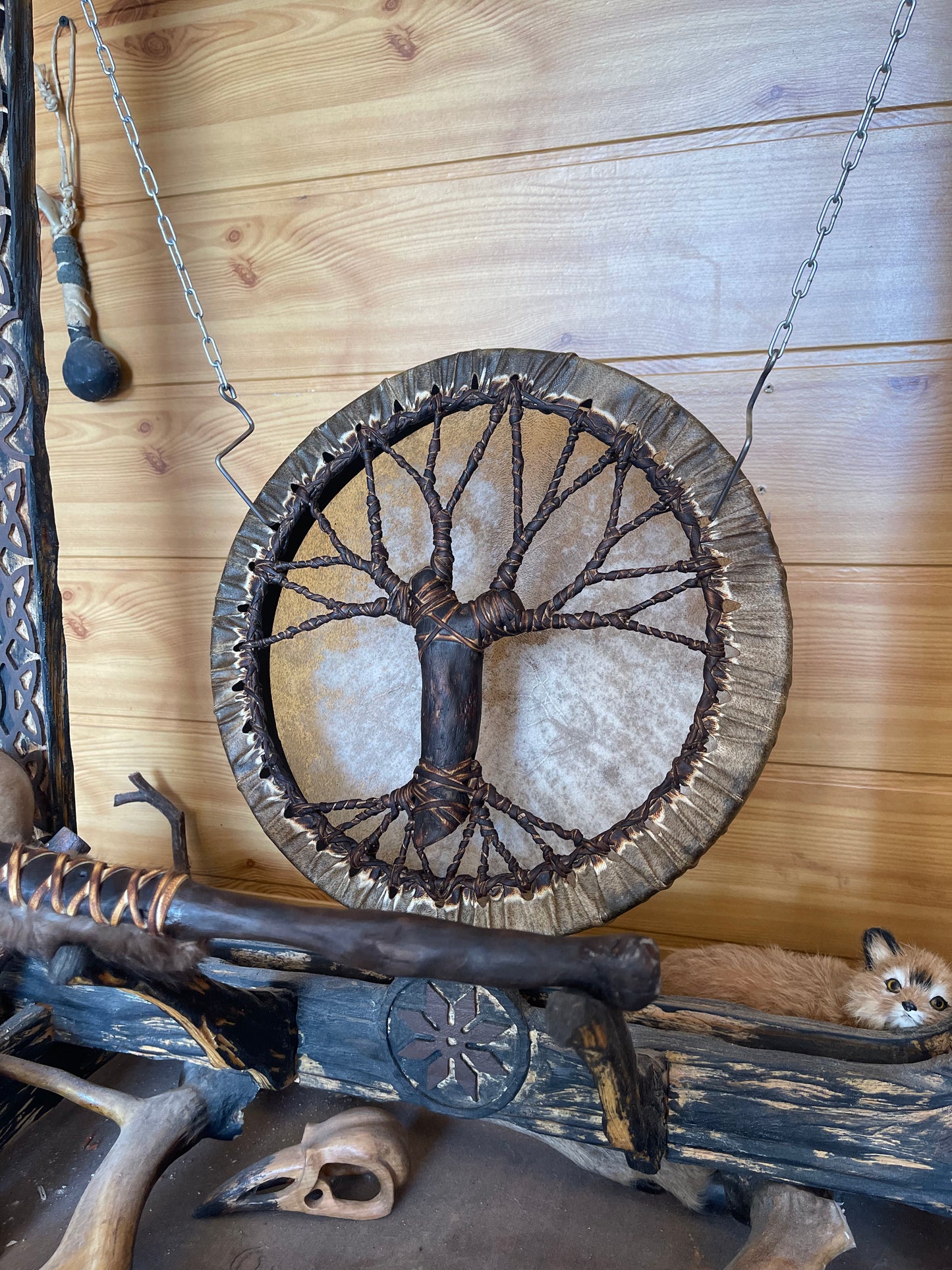 Shaman drum Tree of Life 12'