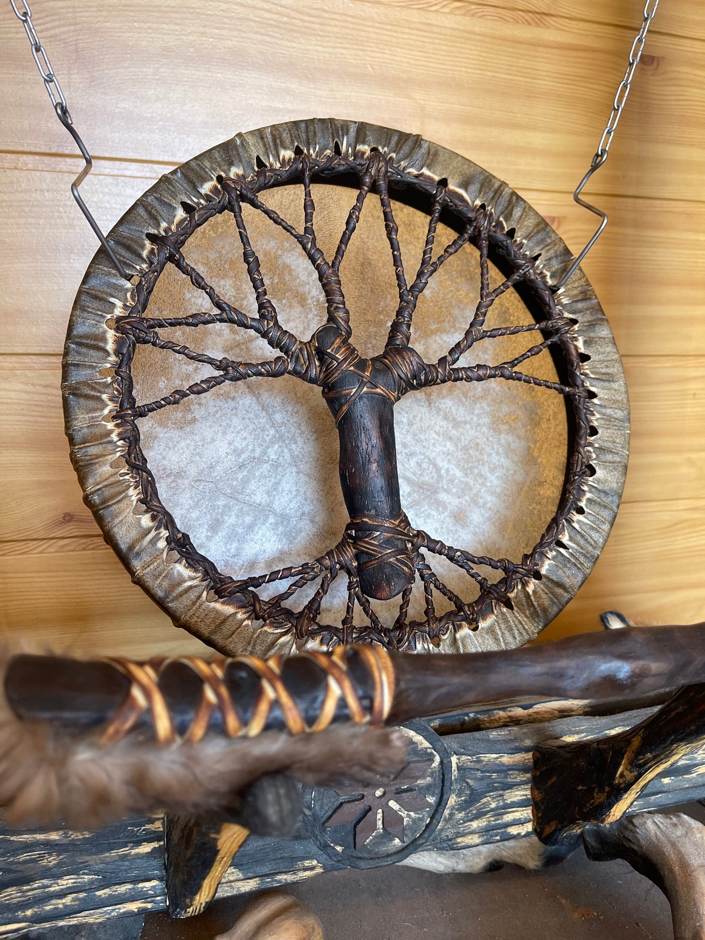 Shaman drum Tree of Life 12'